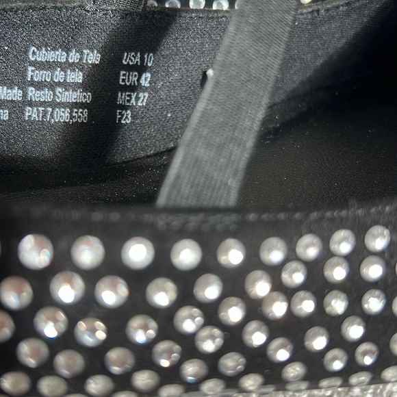Scoop Studded Rhinestones Black Mary Jane Flats Size 10 New In Box - Picture 6 of 8